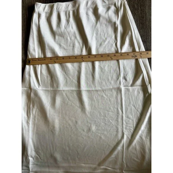 Favorite Daughter The Favorite Ivory Satin Maxi Mini Skirt Size Medium FLAW - Picture 7 of 13